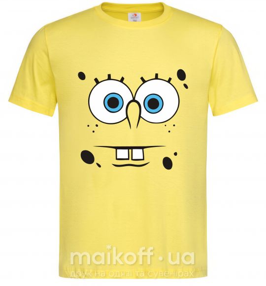 Мужская футболка Sponge Bob озабоченное лицо Лимонный фото
