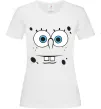 Жіноча футболка Sponge Bob стурбоване обличчя Білий Жіноча футболка Sponge Bob стурбоване обличчя Білий фото