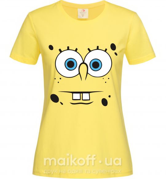 Жіноча футболка Sponge Bob озабоченное лицо Лимонний фото