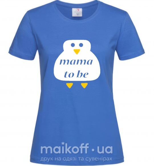 Женская футболка MAMA TO BE Ярко-синий фото