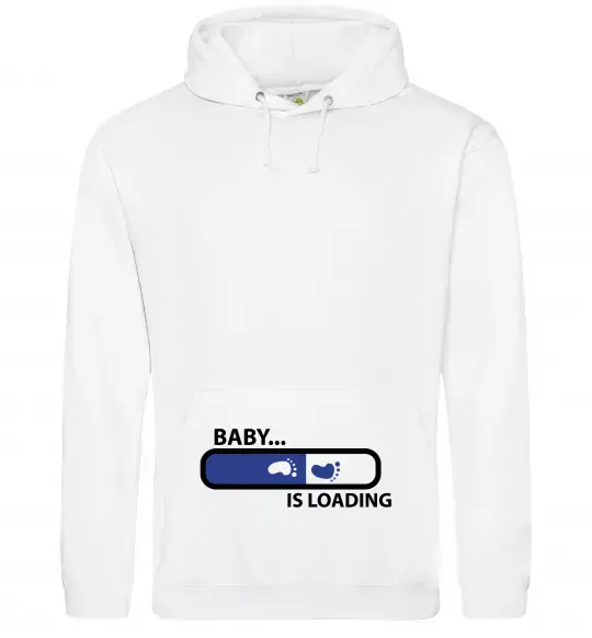 Жіноча толстовка (худі) BABY IS LOADING Білий фото