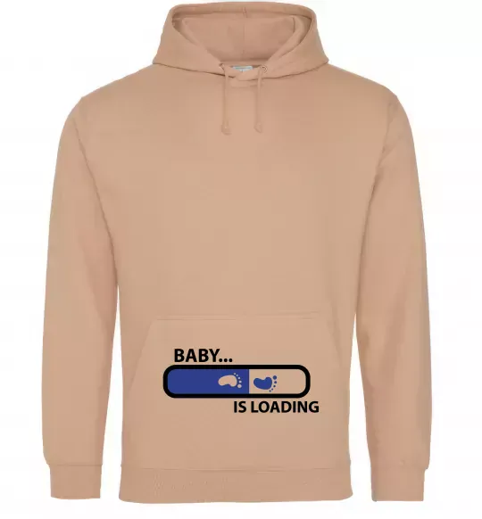 Жіноча толстовка (худі) BABY IS LOADING Пісочний фото