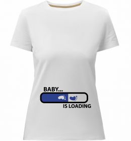 Женская премиум футболка BABY IS LOADING