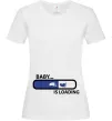 Жіноча футболка BABY IS LOADING Білий Жіноча футболка BABY IS LOADING Білий фото