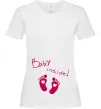 Женская футболка BABY INSIDE (ніжки) Белый Женская футболка BABY INSIDE (ніжки) Белый фото