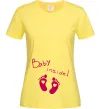 Женская футболка BABY INSIDE (ніжки) Лимонный Женская футболка BABY INSIDE (ніжки) Лимонный фото