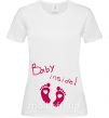 Жіноча футболка BABY INSIDE (ножки) Білий фото