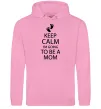 Жіноча толстовка (худі) Keep calm and i'm going to be a mom Рожевий фото