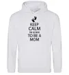 Женская толстовка (худи) Keep calm and i'm going to be a mom Серый меланж Женская толстовка (худи) Keep calm and i'm going to be a mom Серый меланж фото