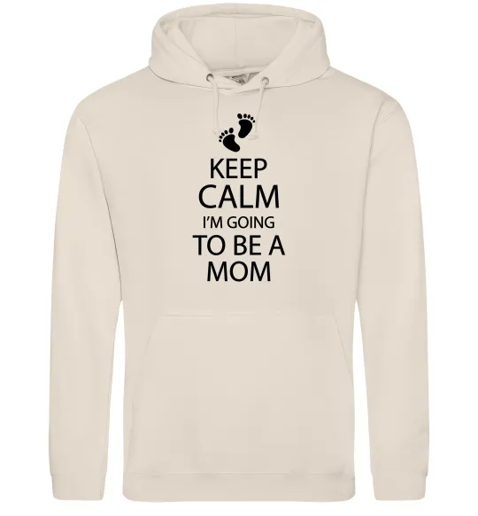 Женская толстовка (худи) Keep calm and i'm going to be a mom Таш фото