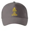 Кепка Keep calm and call a Batman Серый фото