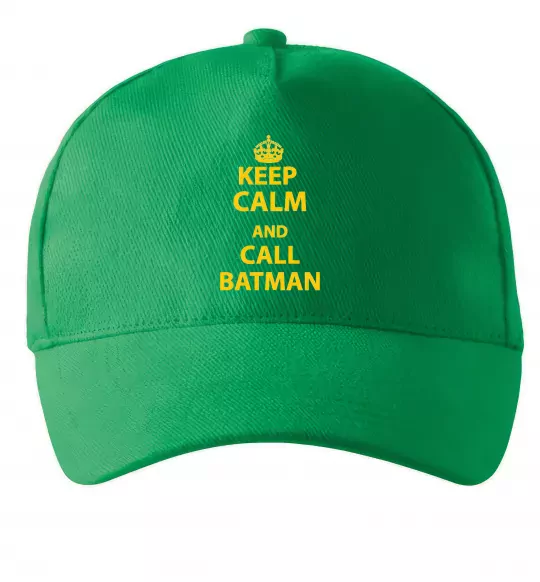 Кепка Keep calm and call a Batman Зелений фото