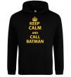 Мужская толстовка (худи) Keep calm and call a Batman Черный фото