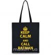 Эко-сумка Keep calm and call a Batman Черный фото
