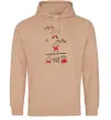Жіноча толстовка (худі) ТАТО+МАМА=МИ Пісочний фото