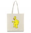 Эко-сумка Гомер голый Бежевый фото