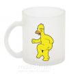 Чашка стеклянная Гомер голый Фроузен фото