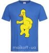 Чоловіча футболка Гомер голый Яскраво-синій фото