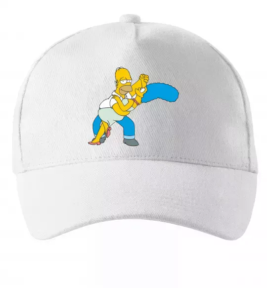Кепка Гомер та Мардж Белый фото