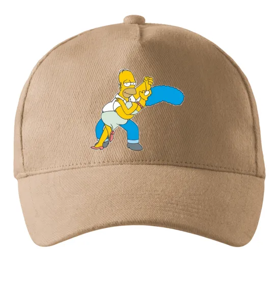 Кепка Гомер та Мардж Пісочний фото