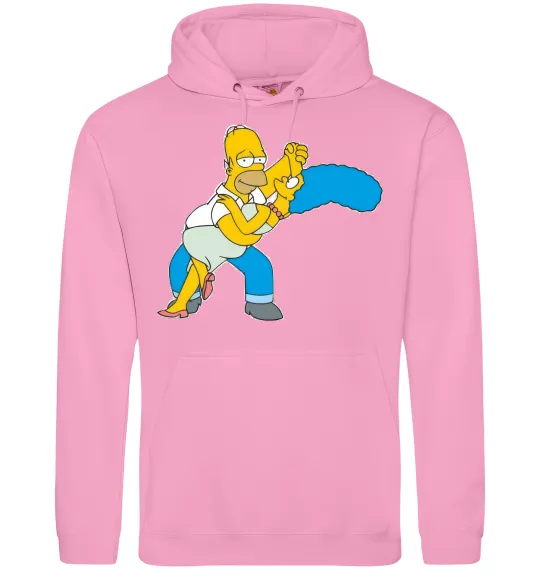 Мужская толстовка (худи) Гомер та Мардж Розовый фото