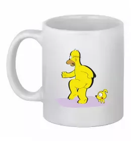 Чашка керамическая Ліса та Барт Белый фото