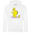 Женская толстовка (худи) Гомер і пес Белый фото