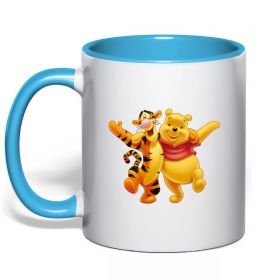 Чашка з кольоровою ручкою Вінні Пух