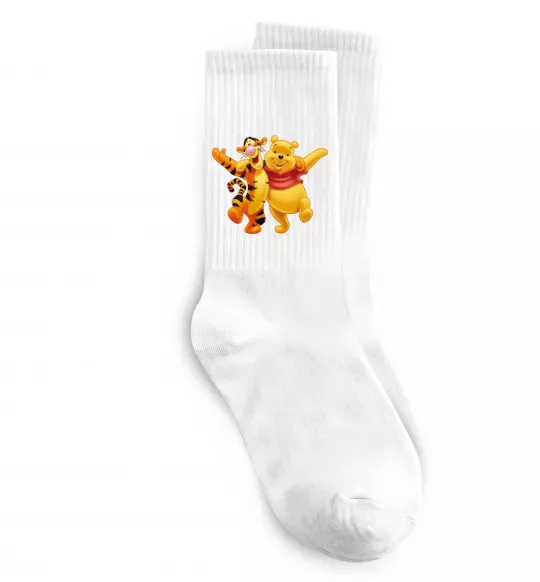 Носки Вінні Пух Белый фото