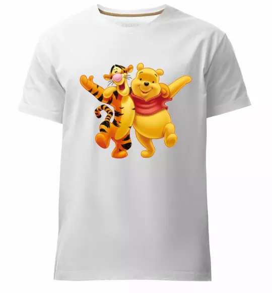 Чоловіча преміум футболка Вінні Пух Білий фото