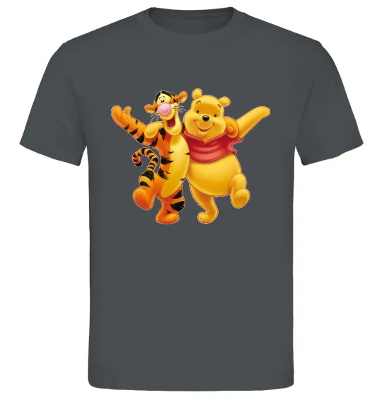 Мужская футболка Вінні Пух Графит фото