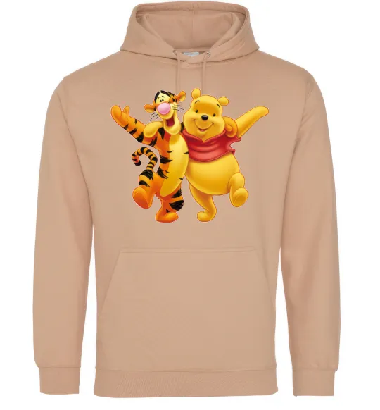 Женская толстовка (худи) Вінні Пух Песочный фото