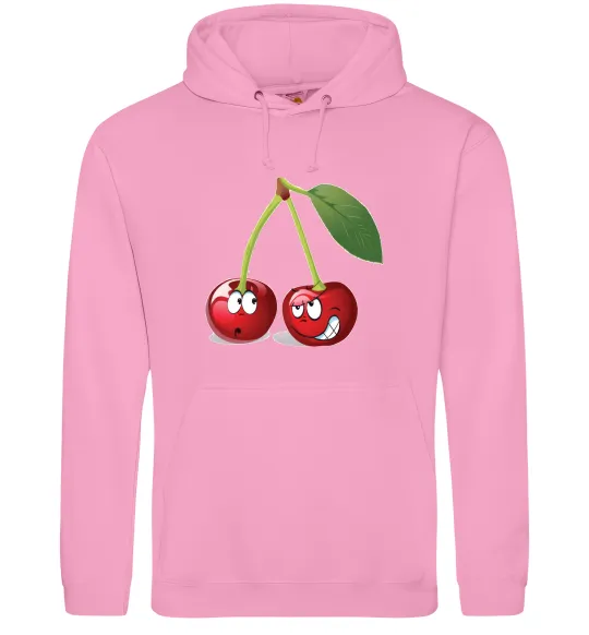 Женская толстовка (худи) Вишня Розовый фото