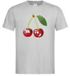 Чоловіча футболка Вишня Сірий фото