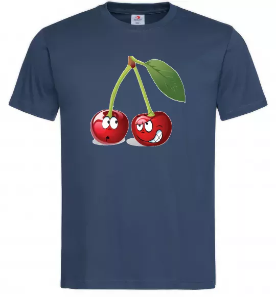 Чоловіча футболка Вишня Темно-синій фото