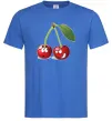 Чоловіча футболка Вишня Яскраво-синій фото