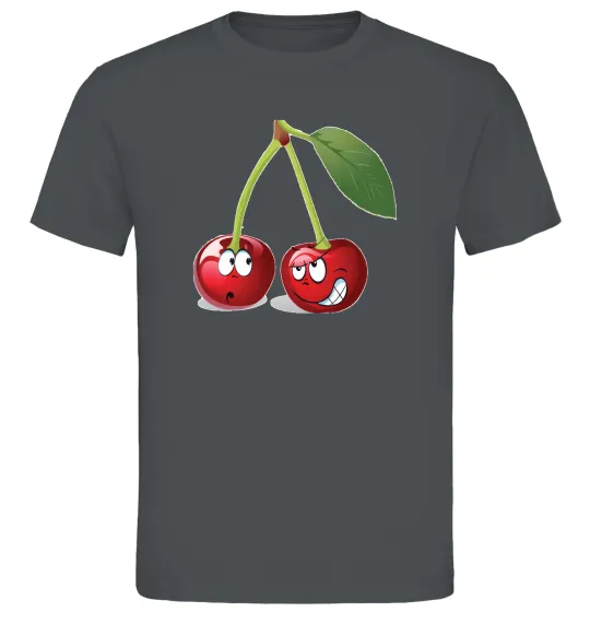 Чоловіча футболка Вишня Графіт фото