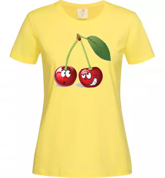Женская футболка Вишня Лимонный фото