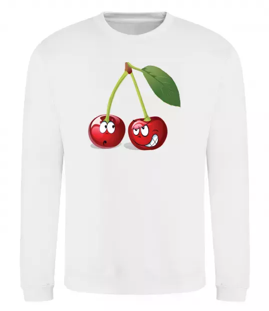 Свитшот Вишня Белый фото
