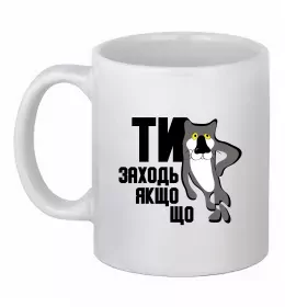 Чашка керамическая Hello kitty in caps Белый фото