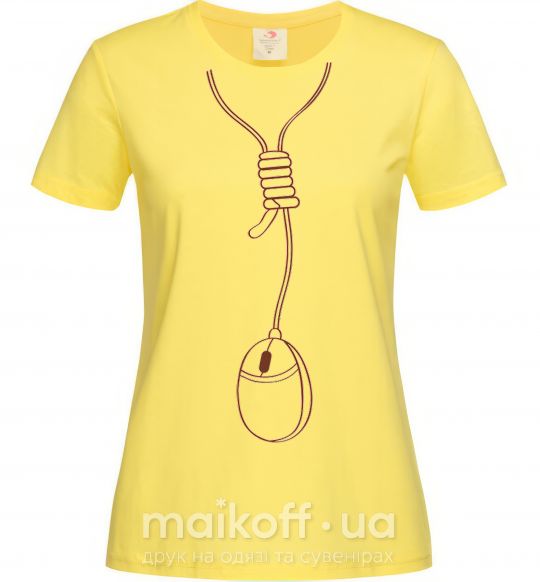 Женская футболка МЫШКА Лимонный фото