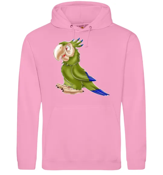 Женская толстовка (худи) Папуга Розовый фото