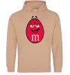 Чоловіча толстовка (худі) M&M'S BOY Пісочний Чоловіча толстовка (худі) M&M'S BOY Пісочний фото