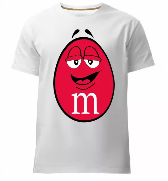 Мужская премиум футболка M&M'S BOY Белый фото