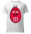 Мужская премиум футболка M&M'S BOY Белый фото