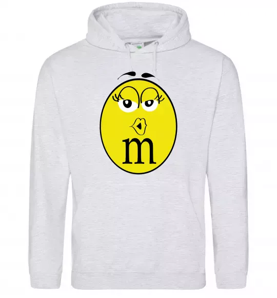 Жіноча толстовка (худі) M&M'S GIRL Сірий меланж фото