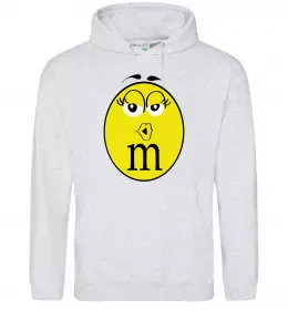 Жіноча толстовка (худі) M&M'S GIRL Сірий меланж фото