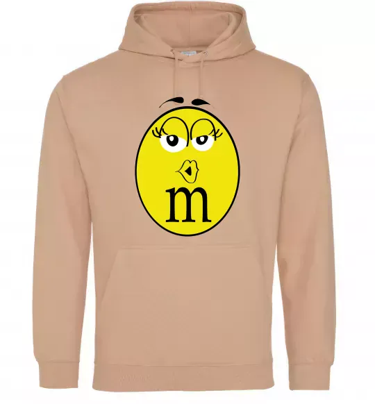 Жіноча толстовка (худі) M&M'S GIRL Пісочний фото