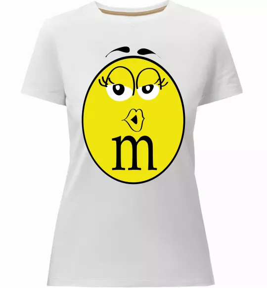 Женская премиум футболка M&M'S GIRL Белый фото