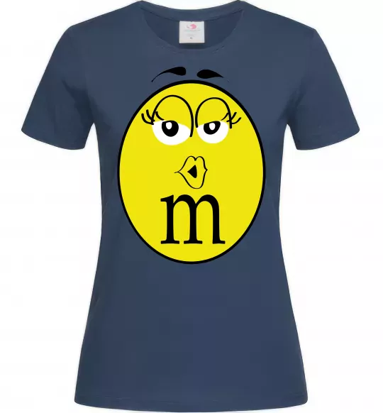 Женская футболка M&M'S GIRL Темно-синий фото